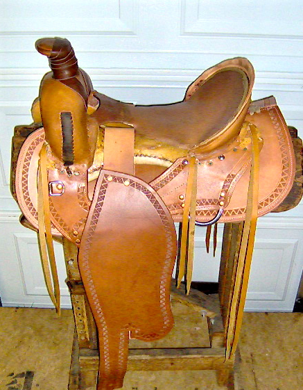 saddle being made